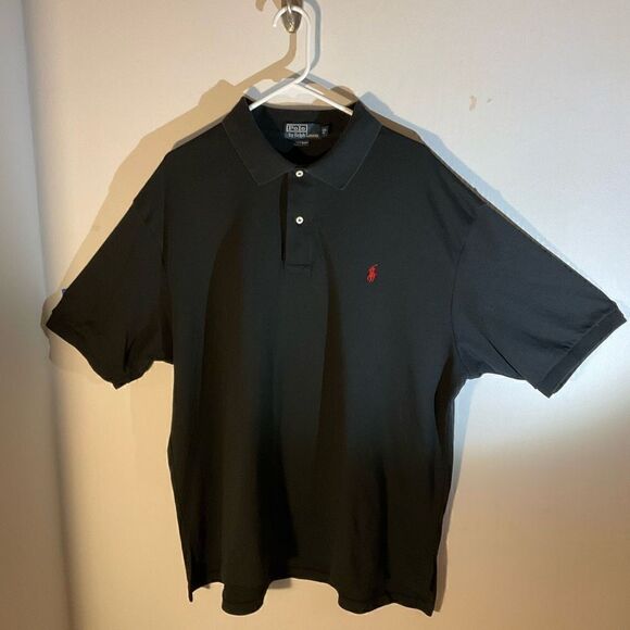 Polo Ralph Lauren 100% Cotton Polo Shirt, Black. Size 1XB Big - Picture 4 of 15